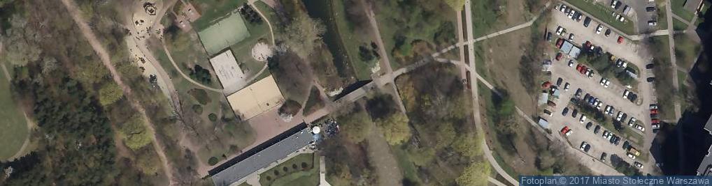 Zdjęcie satelitarne Glinianka Szczęśliwicka kanał