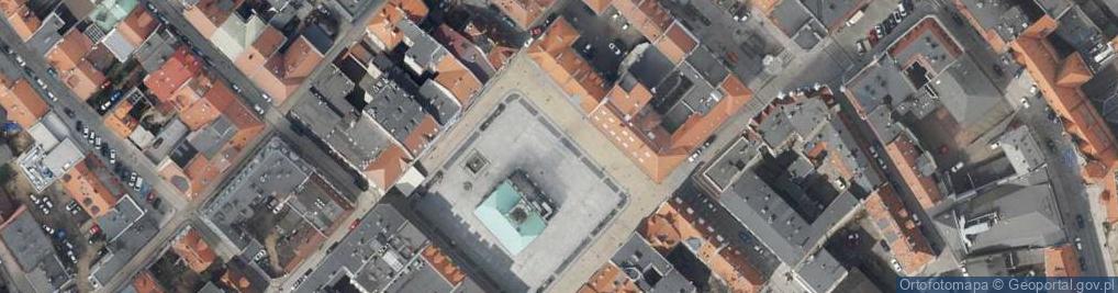 Zdjęcie satelitarne Gliwice-ratusz