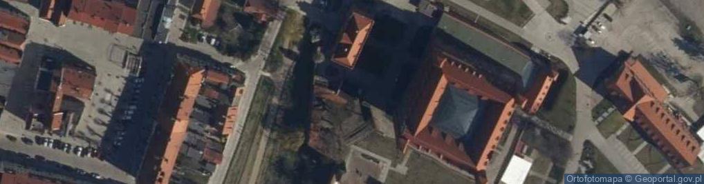 Zdjęcie satelitarne Gniew, hrad, vozík