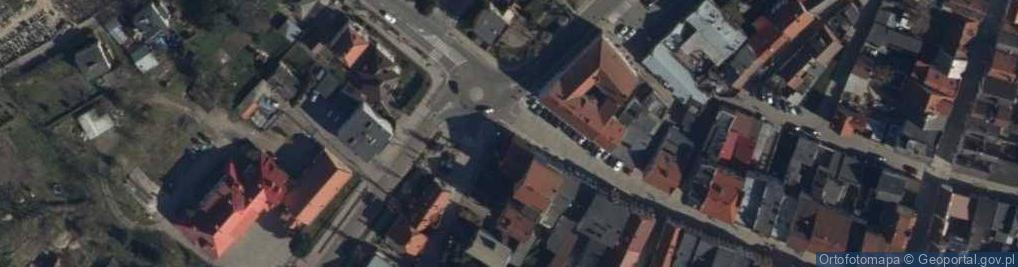 Zdjęcie satelitarne Gniew mury zew
