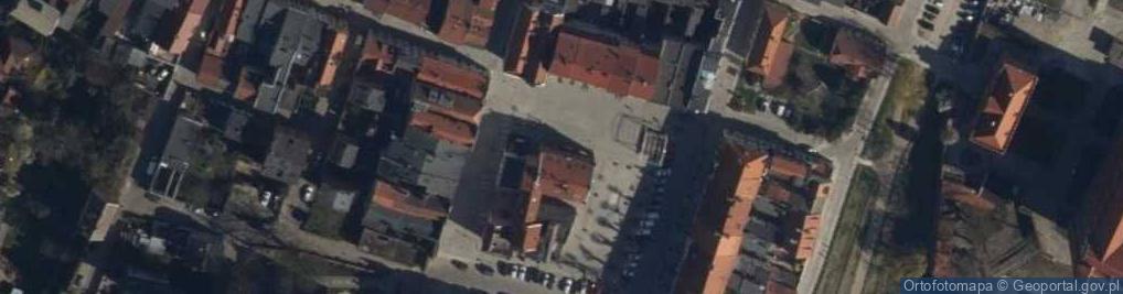 Zdjęcie satelitarne Gniew, Plac Grunwaldzki, přechod