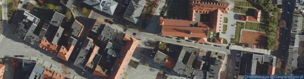 Zdjęcie satelitarne Gniezno, kosciol Franciszkanow