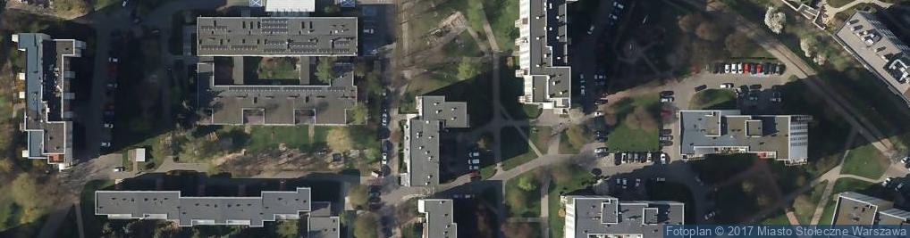 Zdjęcie satelitarne Gocław - zespół osiedli Pragi Południe