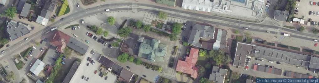 Zdjęcie satelitarne Grodzisk Mazowiecki kaplica sw. Krzyza