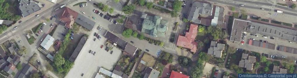 Zdjęcie satelitarne Grodzisk Mazowiecki kosciol sw Anny
