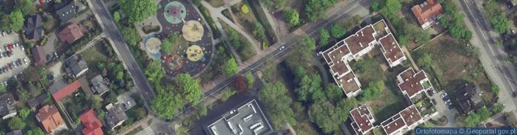 Zdjęcie satelitarne Grodzisk Mazowiecki park