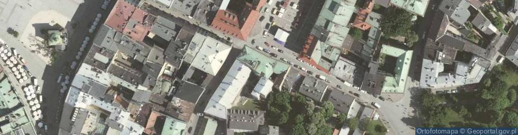 Zdjęcie satelitarne Gutkowski house, 7 Sienna street,Old Town, Krakow,Poland