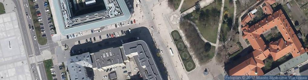 Zdjęcie satelitarne Hotel Bristol w Warszawie