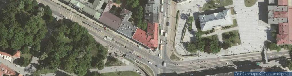 Zdjęcie satelitarne Hotel Polonia w Krakowie1