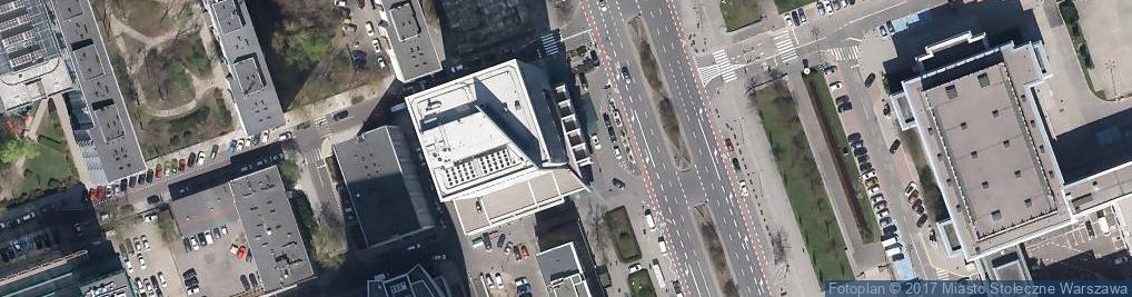 Zdjęcie satelitarne InterContinental Warszawa - widok w górę