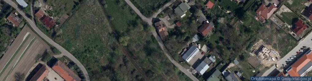 Zdjęcie satelitarne Jędrzychowice (pow zgorzelecki)-kosc Narodzenia NMP 1