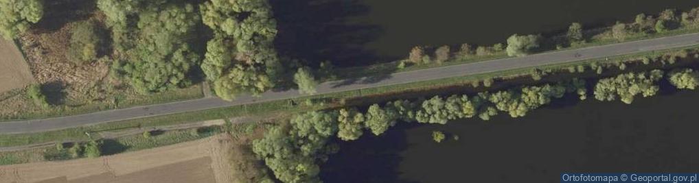 Zdjęcie satelitarne Jezioro Pakoskie, grobla 2