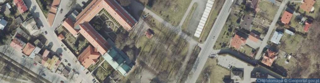 Zdjęcie satelitarne Jozef Szermentowski Widok Sandomierza od strony Wisly