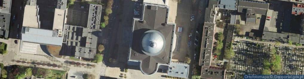 Zdjęcie satelitarne JPII-pomnik Katowice
