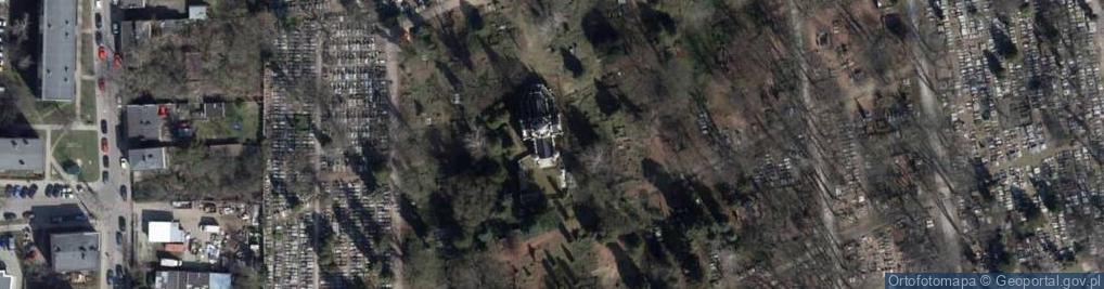 Zdjęcie satelitarne Kaplica Scheiblera Lodz plan