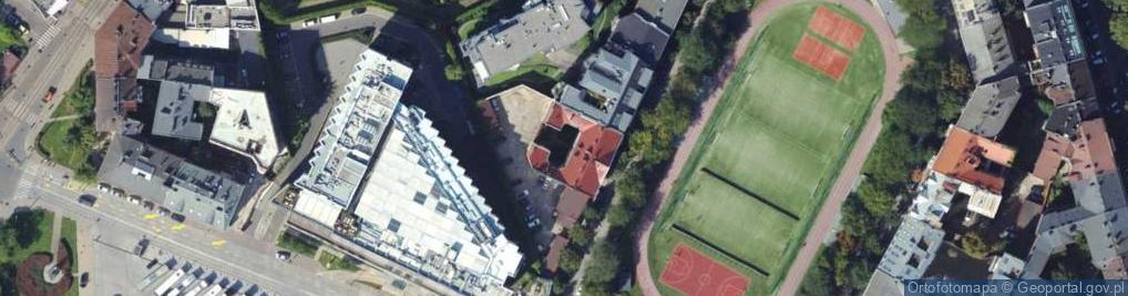 Zdjęcie satelitarne Karol Tichy House, 3 Na Groblach square, Krakow,Poland 