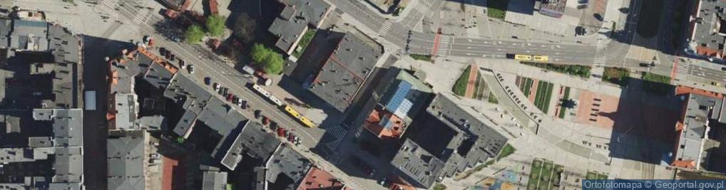 Zdjęcie satelitarne Katowice, Aleje Wojciecha Korfantego