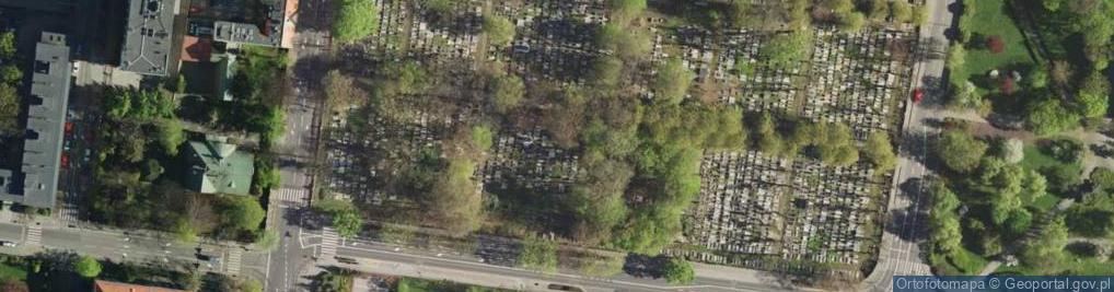 Zdjęcie satelitarne Katowice - Cmentarz ewangelicki