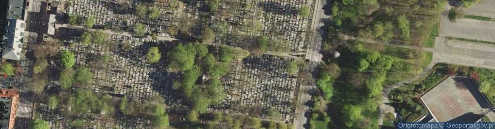 Zdjęcie satelitarne Katowice - Cmentarz przy ul. Francuskiej 02