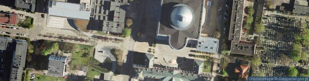Zdjęcie satelitarne Katowice - Katedra - Chrzcielnica 01