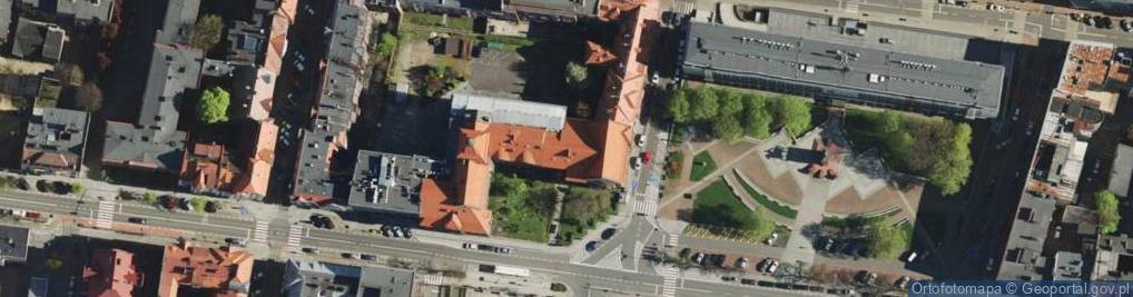 Zdjęcie satelitarne Katowice - Obelisk Orłów Śląskich 01