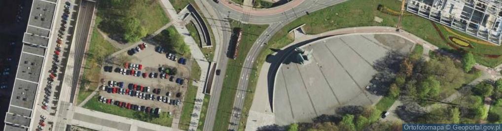 Zdjęcie satelitarne Katowice - Pomnik Powstańców Śląskich