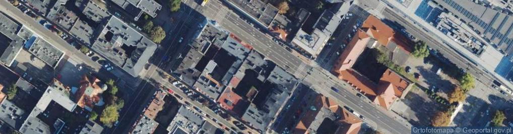 Zdjęcie satelitarne Katowice - Róg ul. Słowackiego i Mickiewicza 01