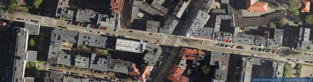 Zdjęcie satelitarne Katowice - ul. Kościuszki (Invest Bank)