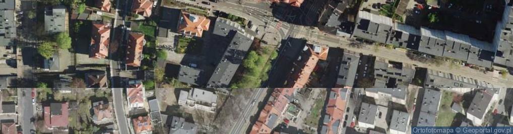 Zdjęcie satelitarne Katowice - ul. Kościuszki