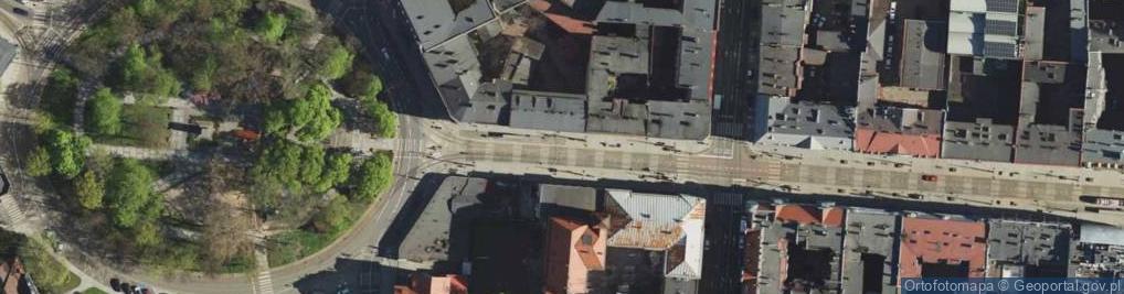 Zdjęcie satelitarne Katowice - Ul. Słowackiego 33