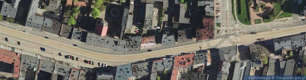 Zdjęcie satelitarne Katowice - Ul. Warszawska 62
