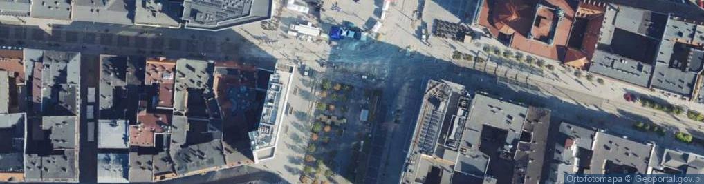 Zdjęcie satelitarne Kattowitz - Friedrichplatz