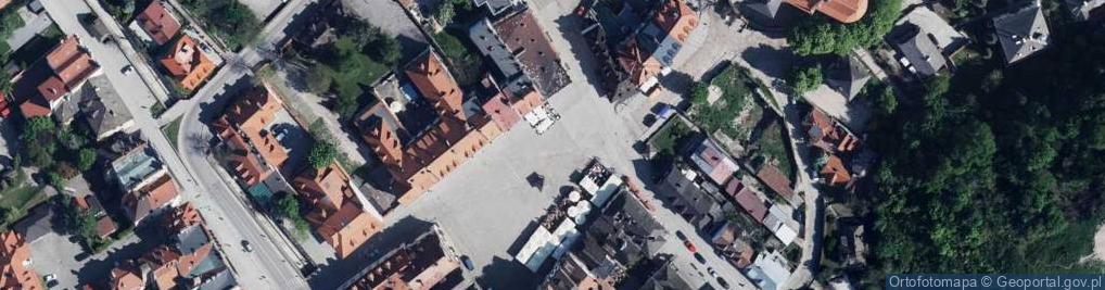 Zdjęcie satelitarne Kazimierz Dolny (kamienica pod sw Mikolajem i Krzysztofem) 01