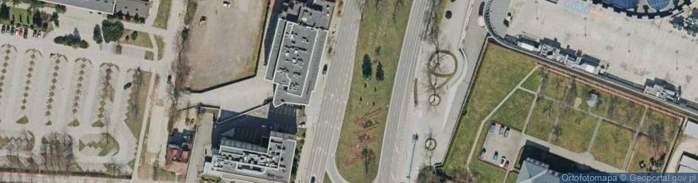 Zdjęcie satelitarne Kielce - former jewish hospital