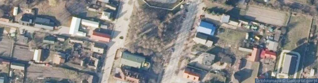 Zdjęcie satelitarne Kleszczele Cerkiew Zasniecie front-side view
