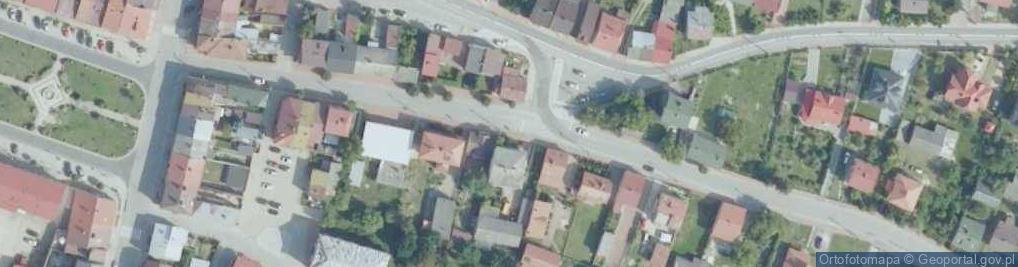 Zdjęcie satelitarne Klimontow kosciol