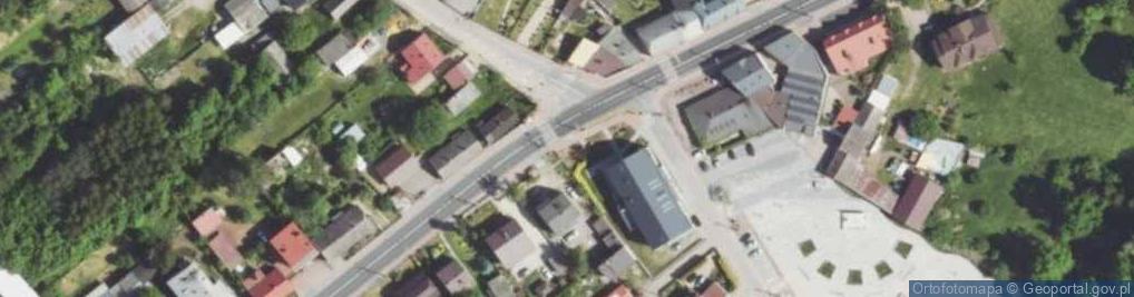 Zdjęcie satelitarne Kłomnice - kościół