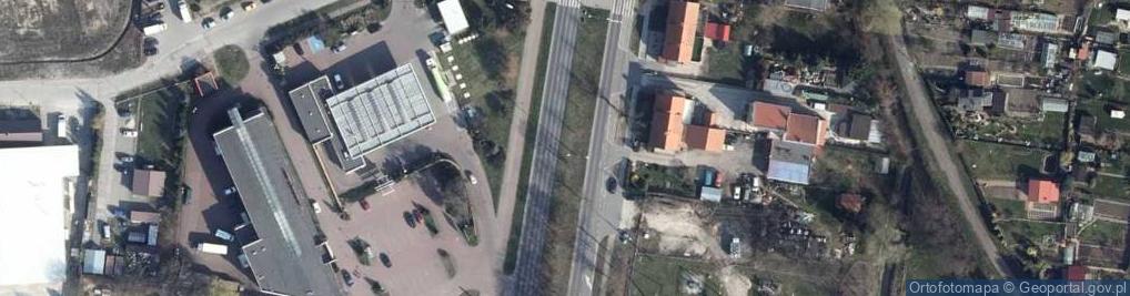 Zdjęcie satelitarne Kołobrzeg - korek drogowy