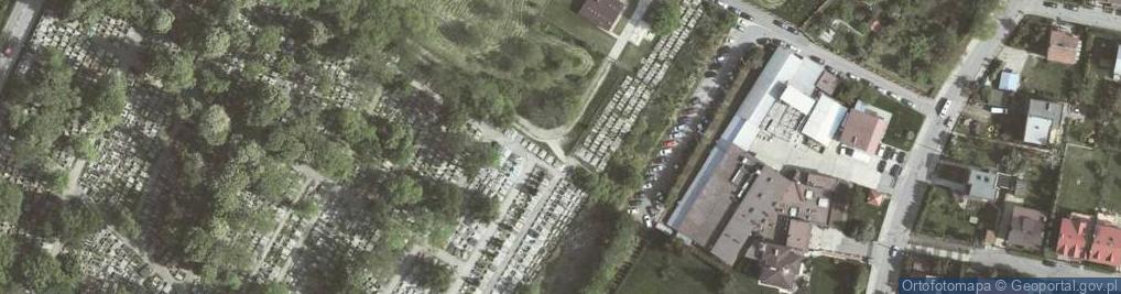 Zdjęcie satelitarne Korty Wielickie