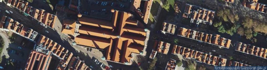 Zdjęcie satelitarne KOS Witraż Mariacki Gdańsk