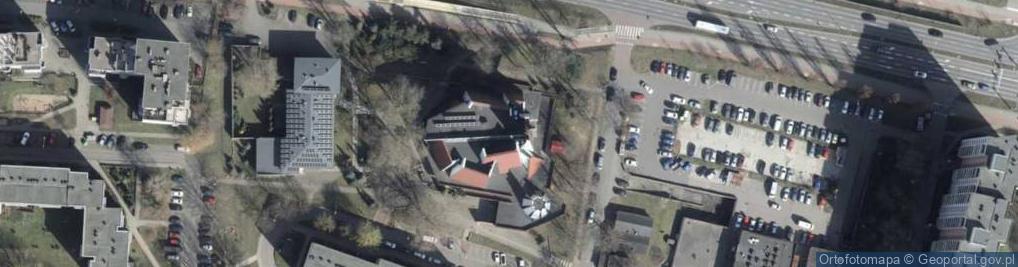 Zdjęcie satelitarne Kościół miłosierdzia Bożego w Szczecinie