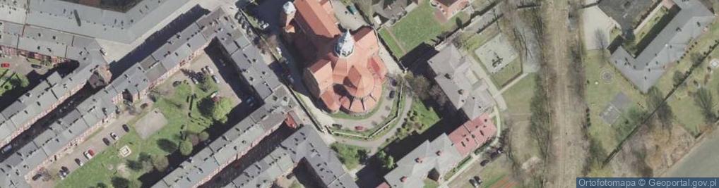 Zdjęcie satelitarne Kościół św. Anny, Janów-Nikiszowiec e2