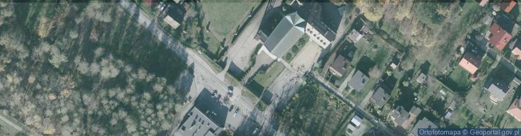 Zdjęcie satelitarne Kościół św. Jana Sarkandra w Górkach Wielkich1