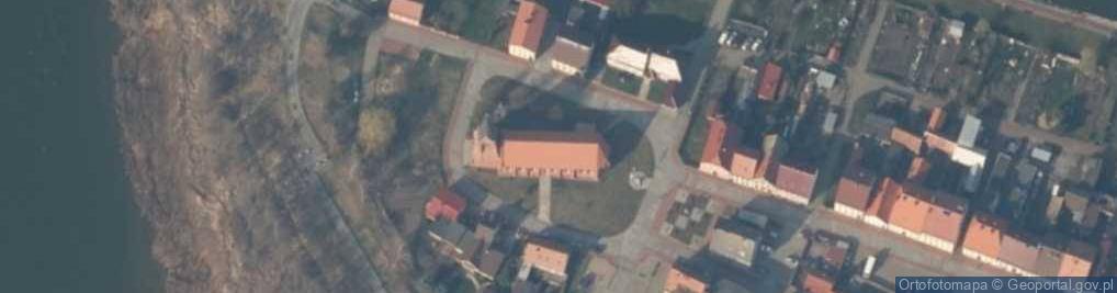 Zdjęcie satelitarne Kościół Wniebowzięcia Najświętszej Maryi Panny w Nowym Warpnie 2