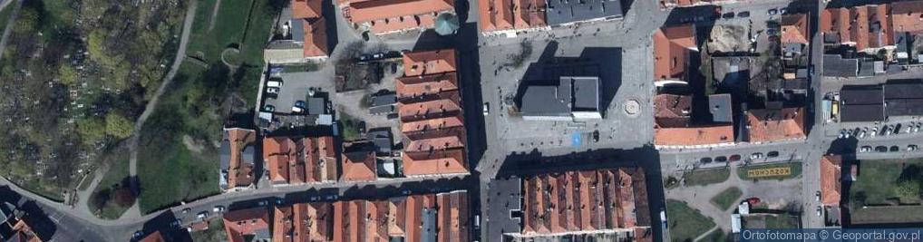 Zdjęcie satelitarne Kożuchów-05-kościół-kaplica