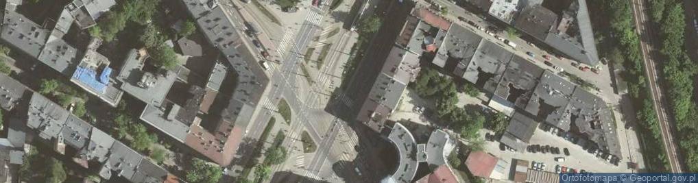 Zdjęcie satelitarne Krakov, Kazimierz, ulice Dietla