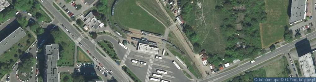 Zdjęcie satelitarne Krakov, Prądnik Biały, tramvaj Bombardier