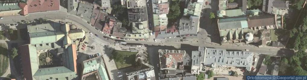 Zdjęcie satelitarne Krakov, Stare Miasto, Dominikańska ulice