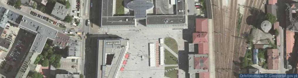 Zdjęcie satelitarne Kraków dworzec PKP
