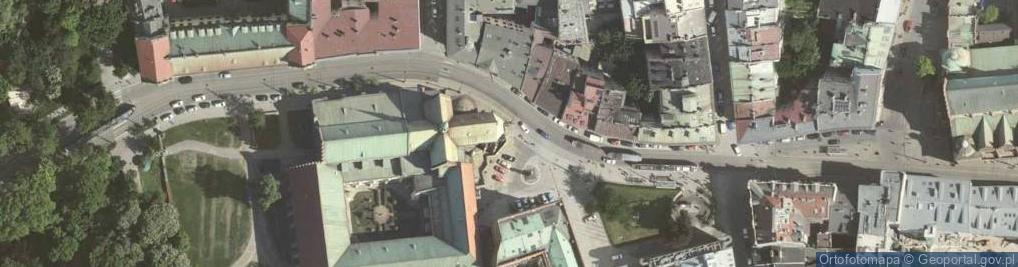 Zdjęcie satelitarne Kraków - Kościół pw. św. Franciszka z Asyżu - Mozaika 01
